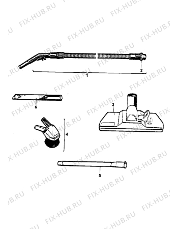 Взрыв-схема пылесоса Acec AT137E - Схема узла Accessories